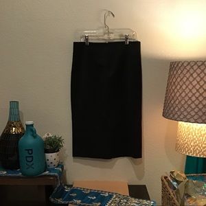 Bebe Pinstripe Pencil Skirt